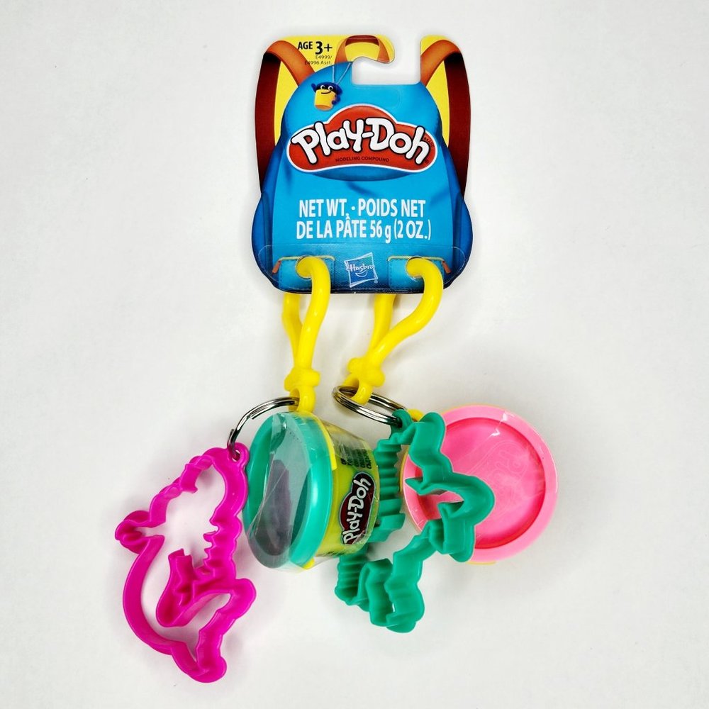 NWT Play-Doh Clip-On Keychains with Mermaid and Unicorn Cookie Cutters Hasbro